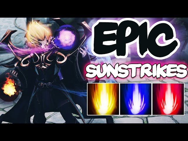 EPIC Sunstrike Skillshot Compilation by the World's Best Invoker Players ft. Miracle & more - Dota 2