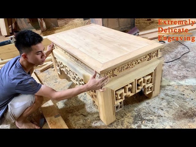 Top Woodworking Ideas || Create A Super Classic Chiseled Table Like You've Never Seen Before - DIY