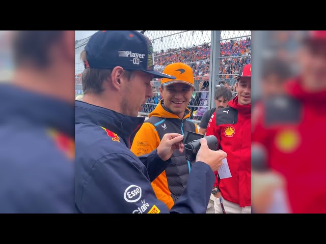 Max Verstappen Steals McLaren's Camera!
