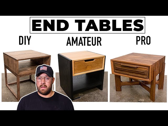 3 Levels of Modern End Tables: Beginner to PRO