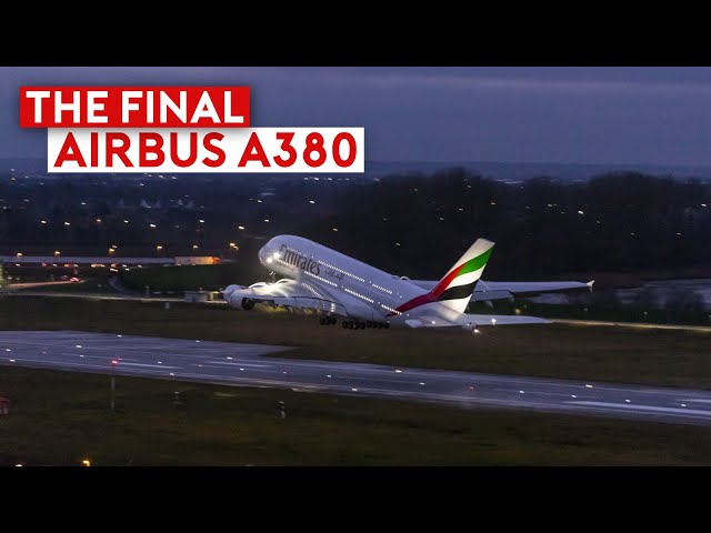 The Final Airbus A380 - The Last Delivery Flight