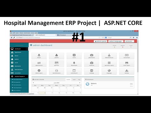 Hospital Management System Project in ASP.NET CORE |  ERP PROJECT IN .NET CORE TUTORIALS