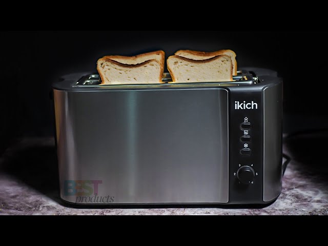 IKICH 4 Slice Stainless Steel Toaster Unboxing and Test