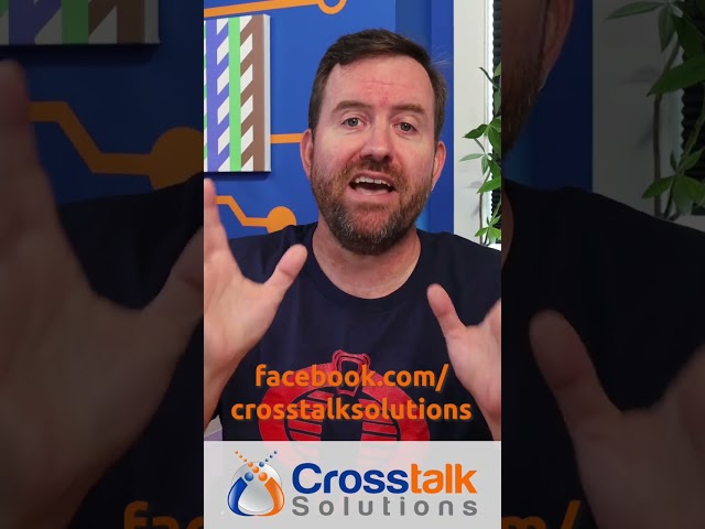 Exclusive Crosstalk video on Facebook!  Facebook.com/crosstalksolutions