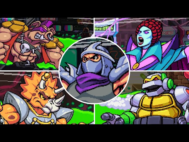 Teenage Mutant Ninja Turtles: Shredder's Revenge - All Bosses