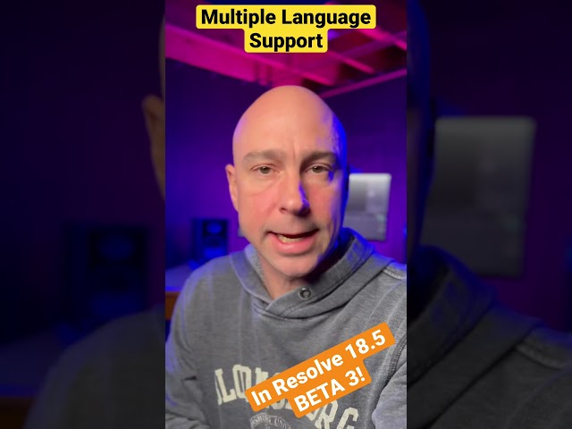 AUTO CAPTIONS now supports multiple languages in Davinci Resolve 18.5 Beta 3! 👏👏👏