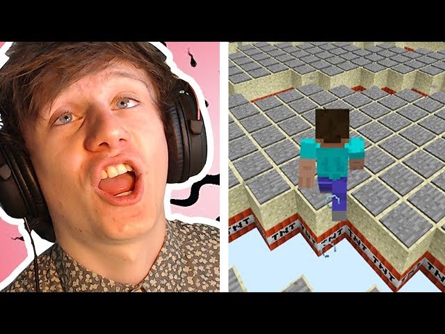 playing minecraft tnt run over & over until I win