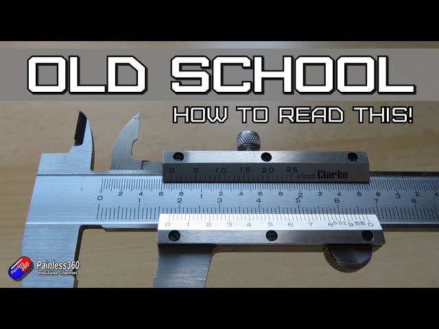 How To Use Manual Vernier Calipers (Old School!)