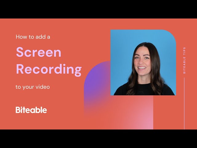 How to add a screen recording to your video