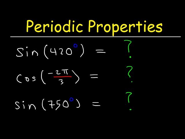 How To Evaluate Trigonometric Functions Using Periodic Properties - Trigonometry