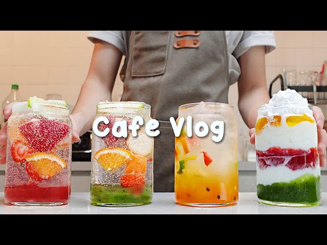 🌞시원한 탄산음료 한잔으로 초여름 더위를 날려보세요🍹30mins Cafe Vlog/카페브이로그/cafe vlog/asmr/Tasty Coffee#485