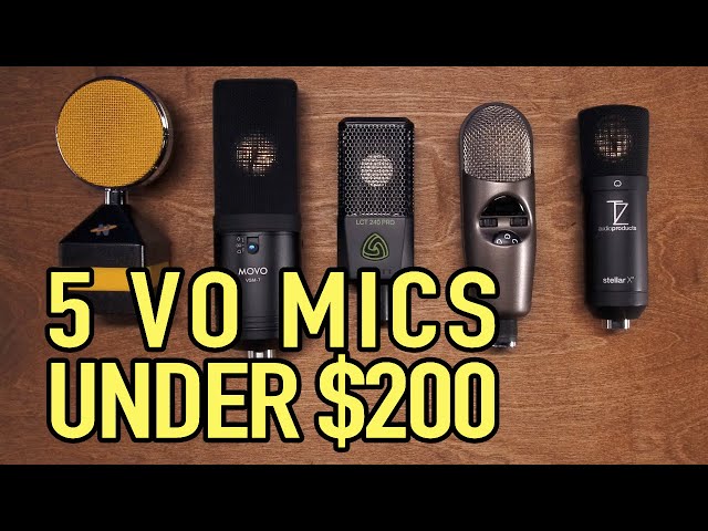 5 Voiceover Mics under $200 (compared with a $3000+ mic) | Booth Junkie
