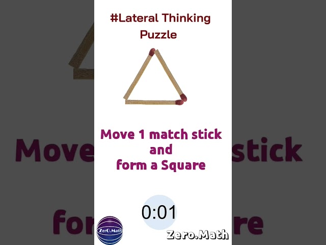 Matchstick Puzzle #shorts #trending #puzzle #matchsticks #riddles