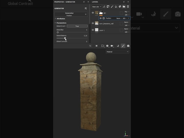 Quick tip for creating a position mask in Substance Painter