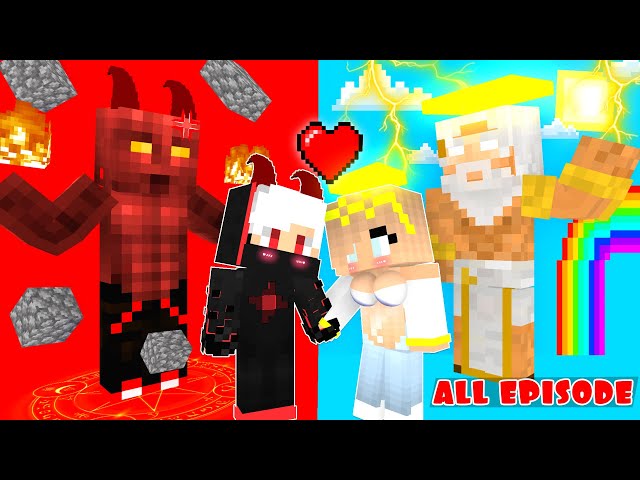 Monster School : Angel Baby Girl and Devil Baby Boy All Episode - Minecraft Animation