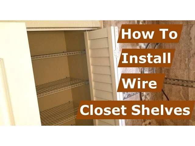 Linen Closet Organization - Wire Shelving Installation