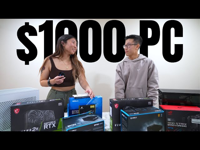 $1000 PC Building Race with @peachietech -  Small Form Factor PC Build & Giveaway