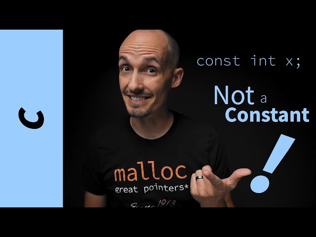 A const int is not a constant.