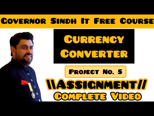 Currency Converter Project in Typescript | Web 3.0 / AI / Metaverse | Governor's IT Initiative