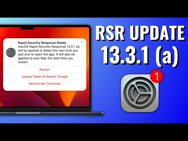 Ventura 13.3.1 (a) Rapid Security Response Update! + OCLP