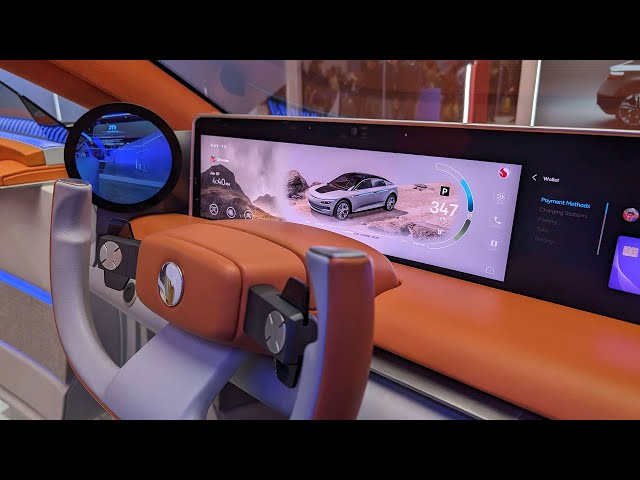 Amazing Qualcomm Snapdragon Digital Chassis Concept Car Demo CES 2024