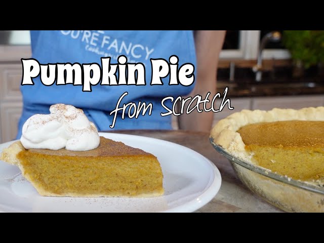 Pumpkin Pie (completely) from Scratch