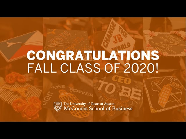 McCombs BBA Fall 2020 Commencement Ceremony | McCombs School of Business