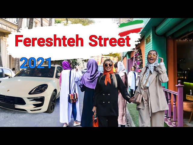 Tehran, Iran 2021 - Walking In Fereshteh Street | luxury neighborhood - Walking Tour / Iran