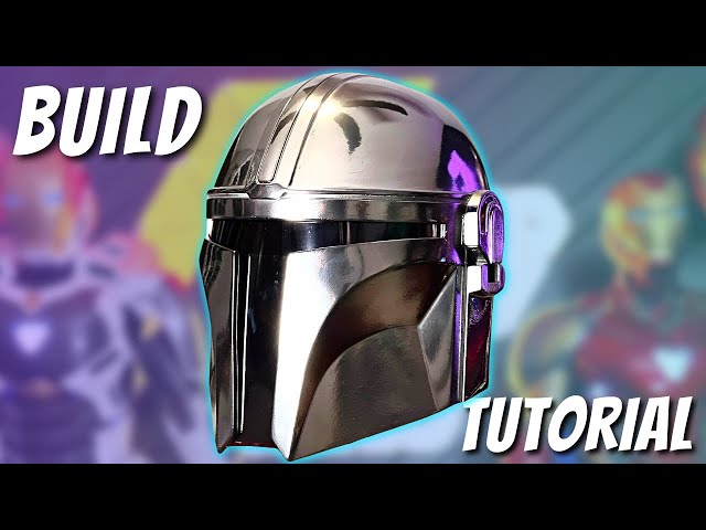 How to Make a Mandalorian Helmet | EASY Trick for a Metal Finish On Your 3D Prints!