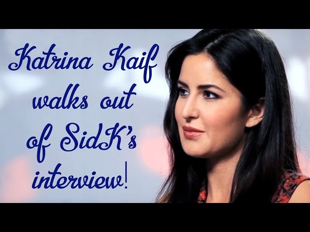 Katrina Kaif walks out of Siddharth Kannan's interview!!