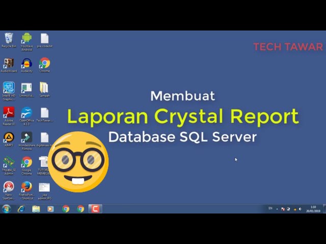Membuat Laporan Crystal Report Database SQL Server