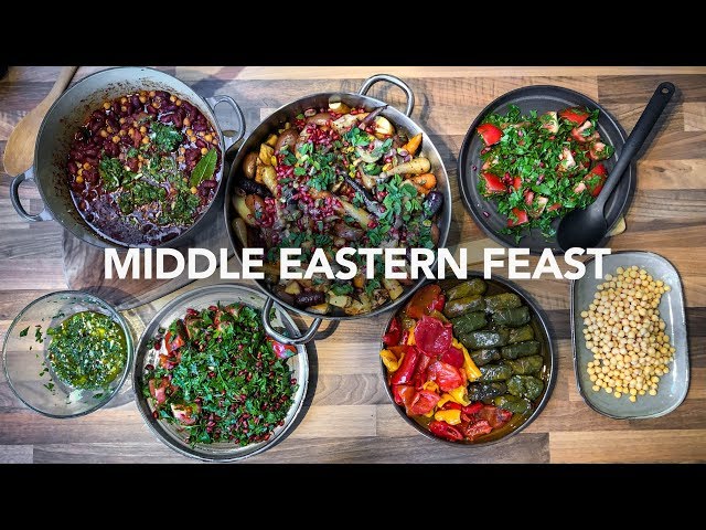 Cooking A Middle Eastern Feast for 5 Hungry Women in Under An Hour!