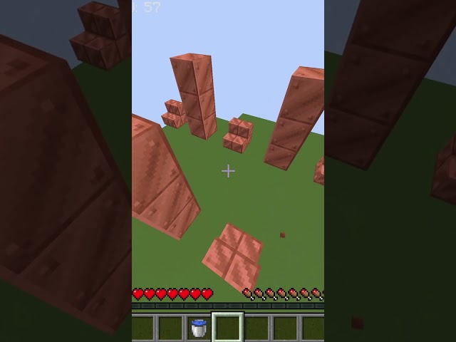 Copper Parcours! #minecraft #shorts #satisfying #viral #trending