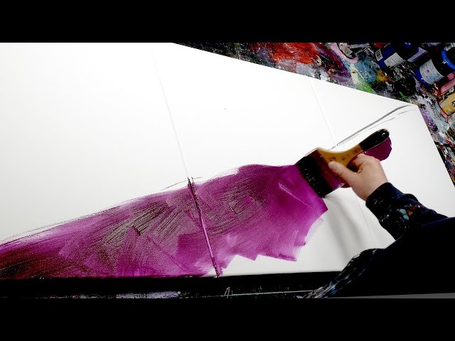 Abstract Painting demonstration in Acrylics | Nero