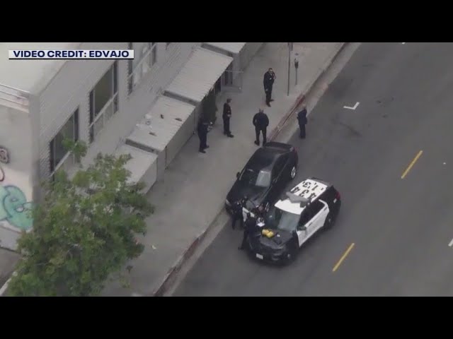 Robbery turns into murder in downtown LA; Gunman on the run