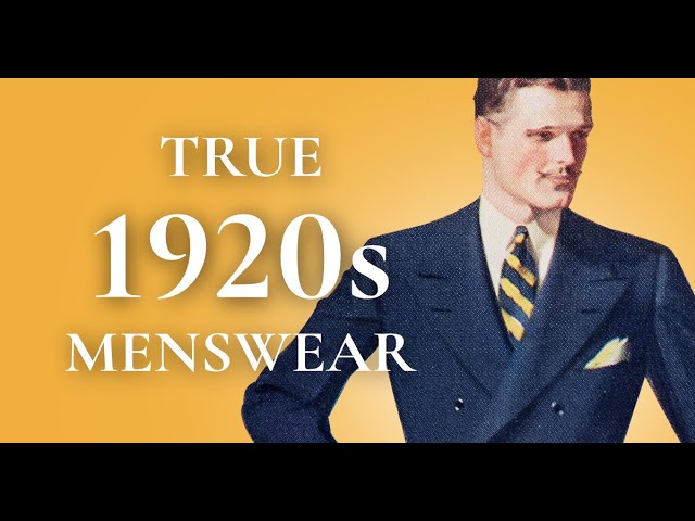 What Men REALLY Wore in the 1920s