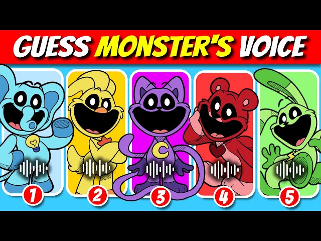 🔊🎤Guess the Smiling Critters Voice (Poppy Playtime Characters) Compilation | Quiz Meme Song