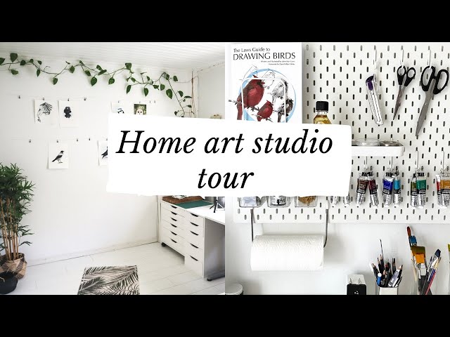 Home art studio tour: Everything I use to make art and record videos