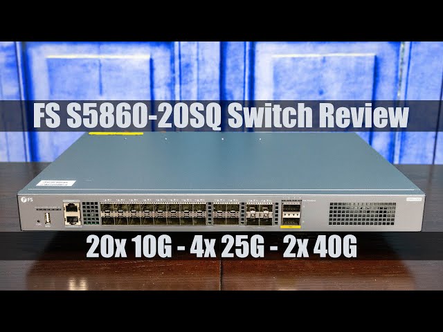 FS S5860-20SQ 10GbE, 25GbE, and 40GbE Switch Review