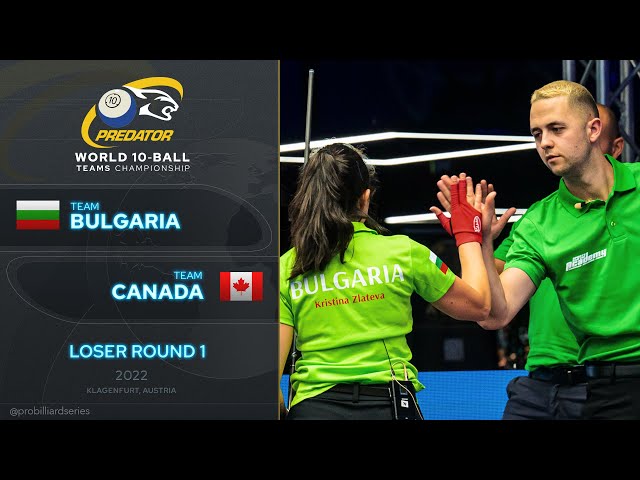 Team Bulgaria vs Team Canada ▸ Predator World Teams Championship ▸ 10-Ball