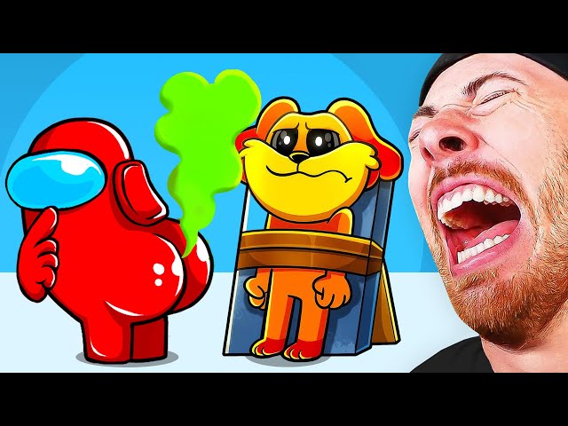 DOGDAY vs AMONG US in POPPY PLAYTIME CHAPTER 3 (Funny Animation Reaction)