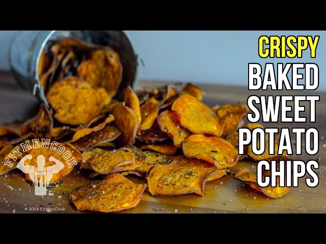 How to Make Crispy Baked Sweet Potato Chips / Como Hacer Chips de Batata