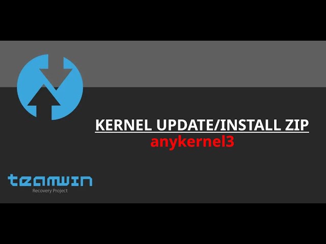 Create kernel installer zip | fossfrog