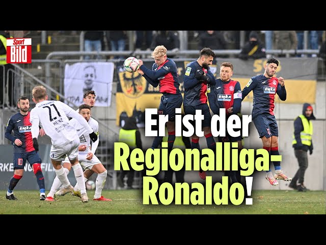 Regionalliga: Aachen-Star macht drei Freistoß-Tore in einem Spiel | Viral daneben