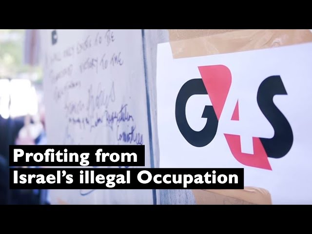 Campaigners protest G4S Annual General Meeting