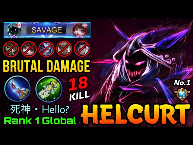 Helcurt SAVAGE with Butral DMG Build! - Top 1 Global Helcurt by 死神・Hello? - MLBB