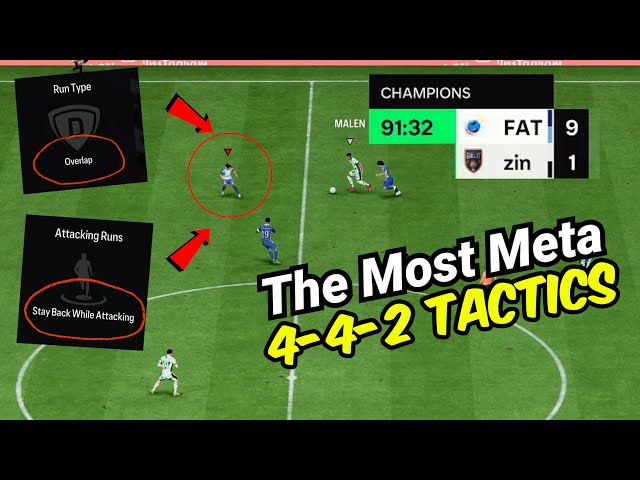 The Best Attacking Custom Tactics in FC 24 | 4-4-2 Tactics Revealed