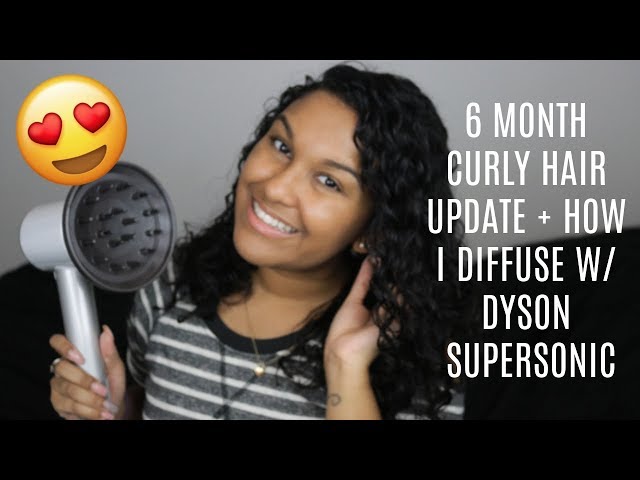 6 MONTH CURLY HAIR UPDATE + HOW I DIFFUSE WITH THE DYSON SUPERSONIC | Natalia Garcia