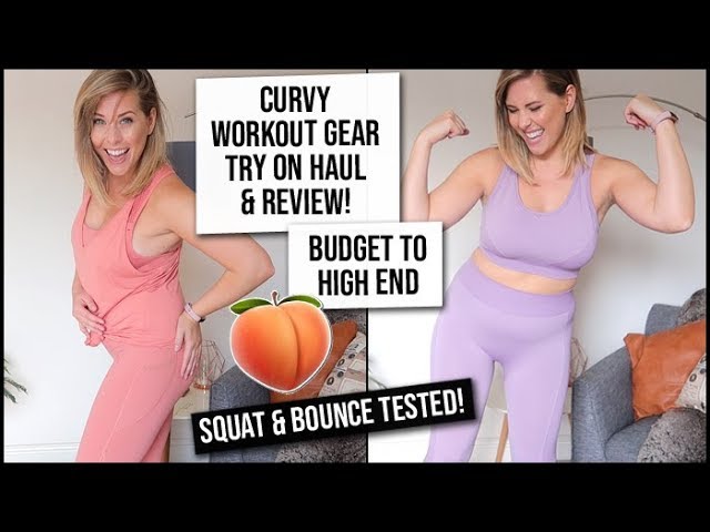 Curvy Workout Clothes Try On Haul - Squat Test AND Bounce Test! | xameliax