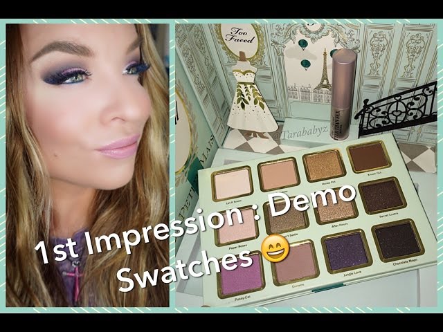 Too Faced La Petite Maison Palette for Holiday 2015 : 1st Impression : Demo: Swatches